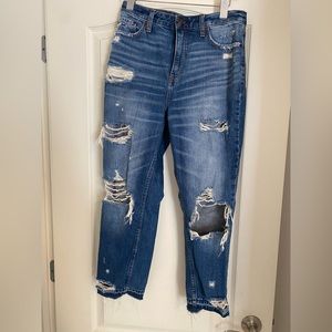 abercrombie girlfriend jean high rise size 26/2short